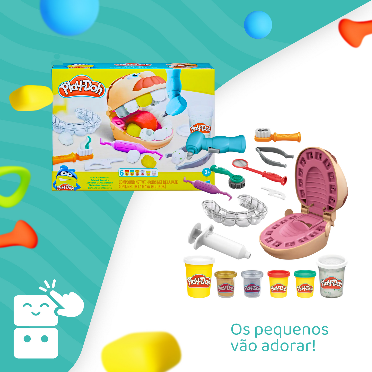 Massinha Play-Doh - Brincando De Dentista