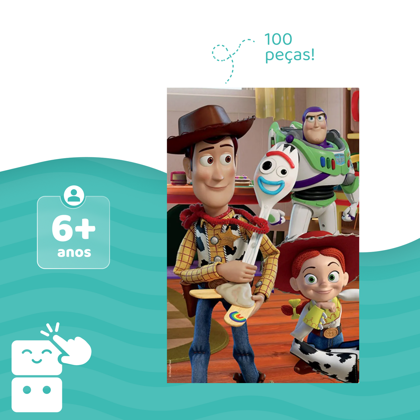 Quebra Cabeça - Toy Story 4 (100 peças)