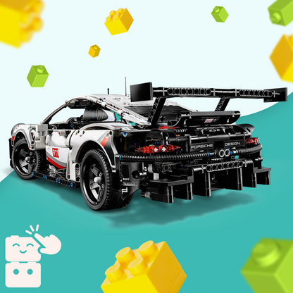 Porsche 911 RSR Branco (1580 peças)