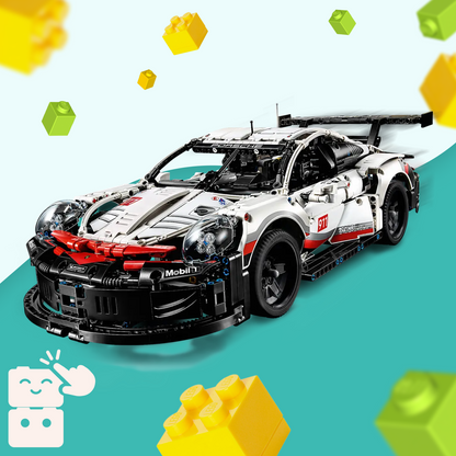 Porsche 911 RSR Branco (1580 peças)