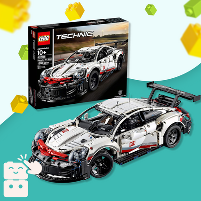 Porsche 911 RSR Branco (1580 peças)