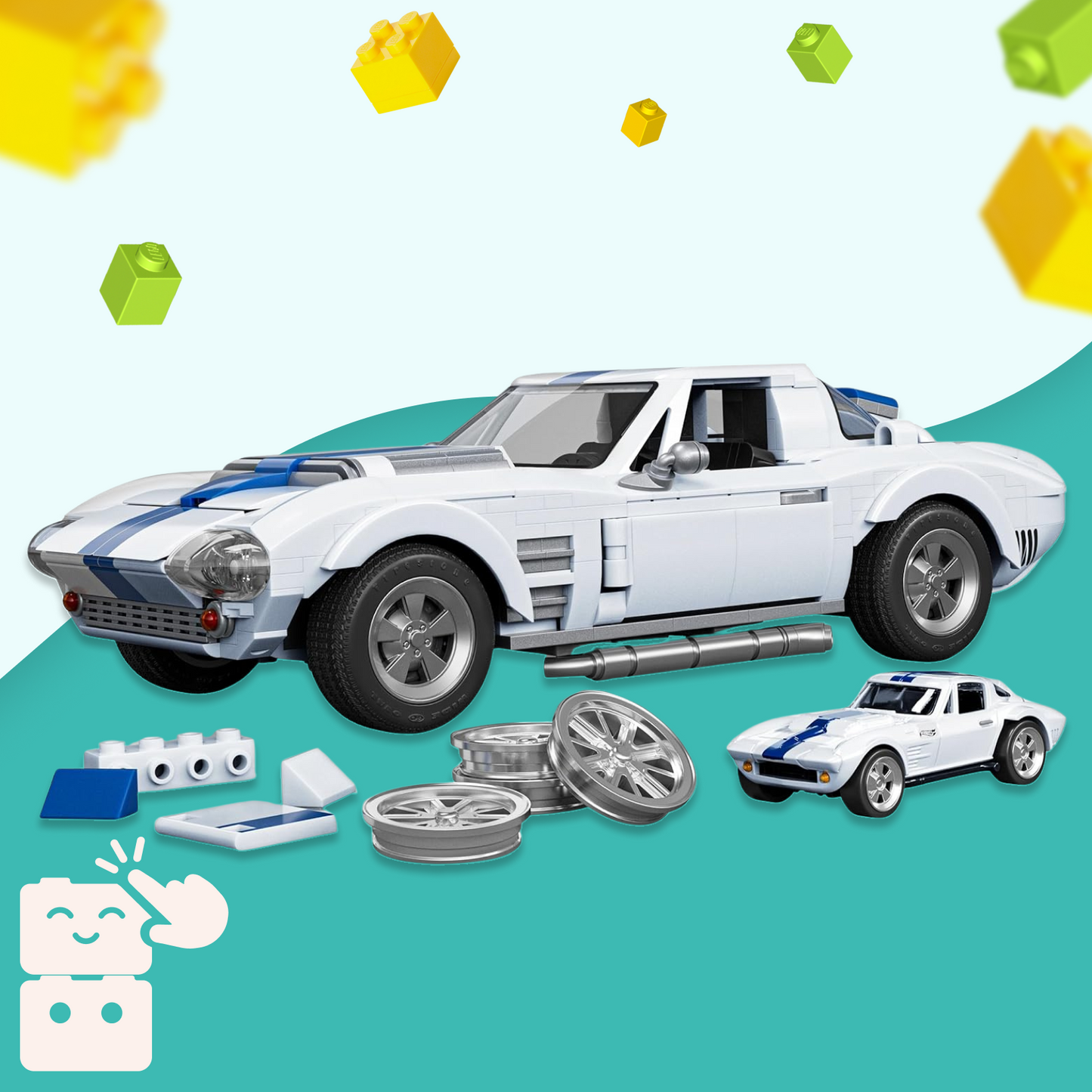 Hot Wheels - Corvette Grand Sport (918 peças)