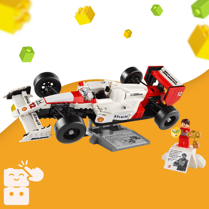 Fórmula 1 - McLaren MP4/4 + Ayrton Senna (693 peças)