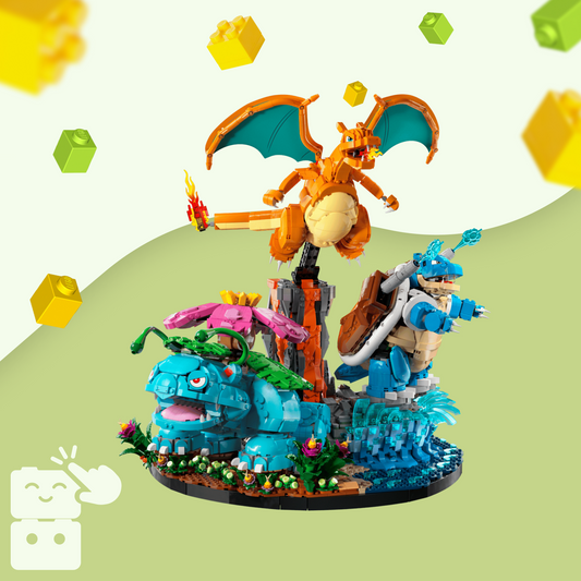 Pokémon - Venusaur, Charizard e Blastoise (6838 peças)