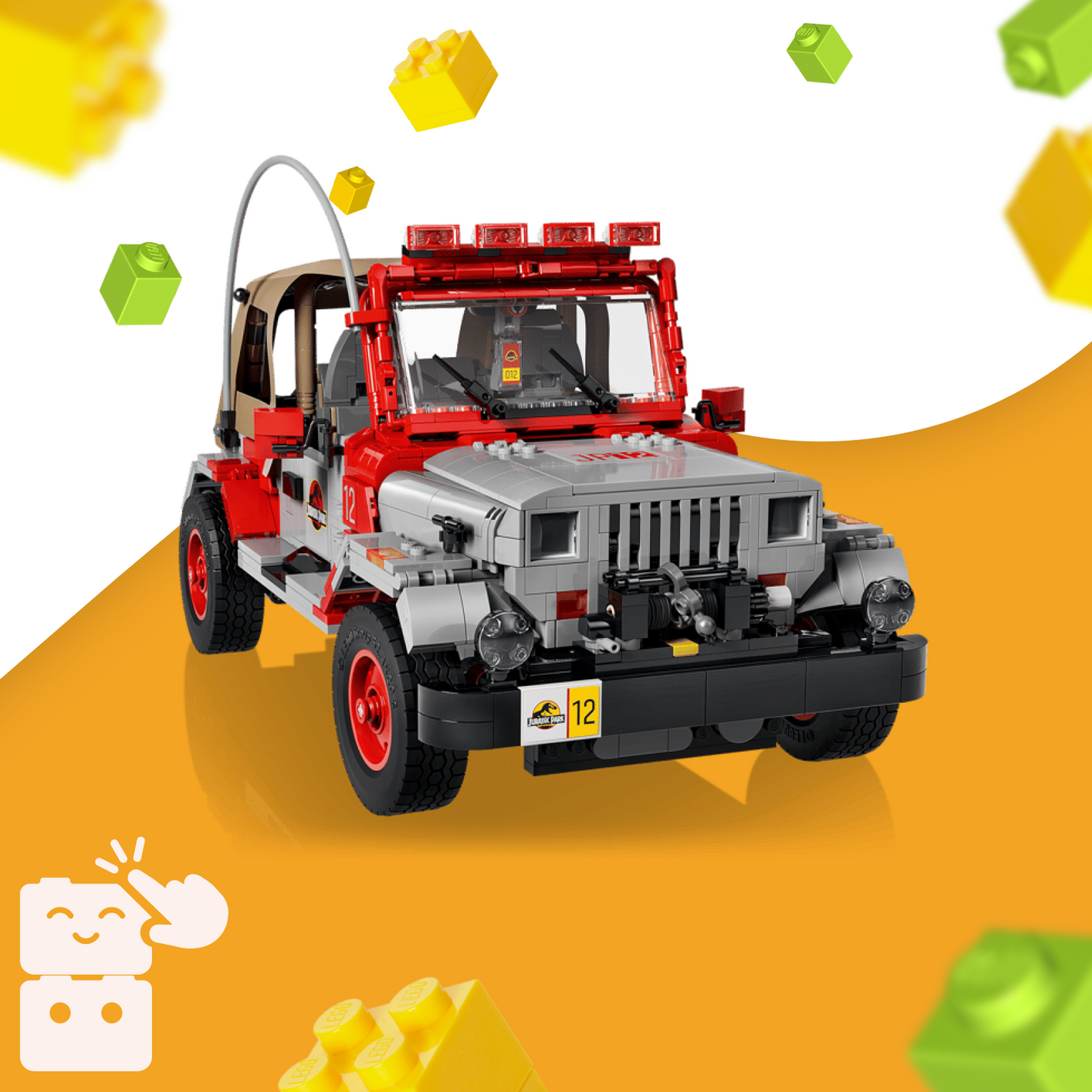 Jurassic Park - Jeep Wrangler (1924 peças)