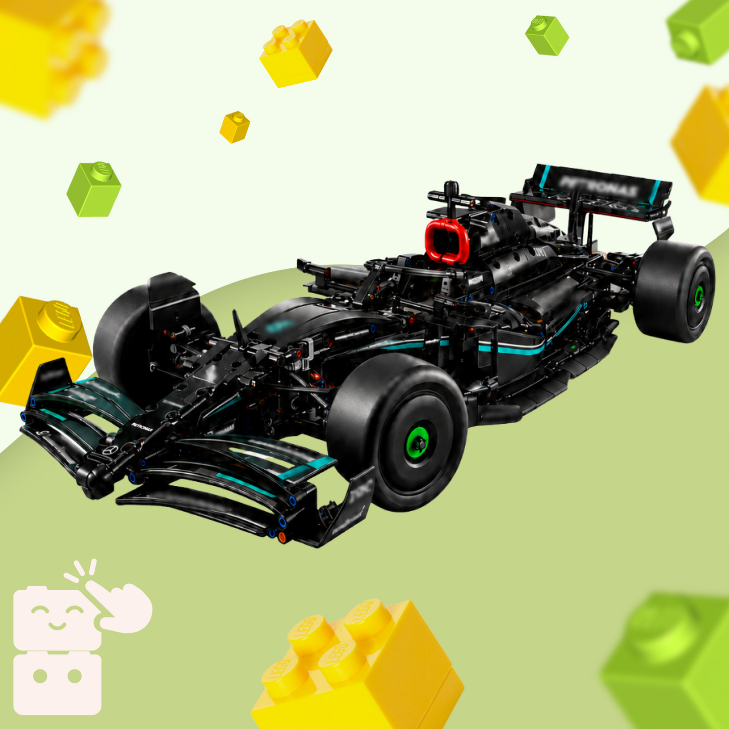 Mercedes-AMG W14 - Fórmula 1 (1642 peças)