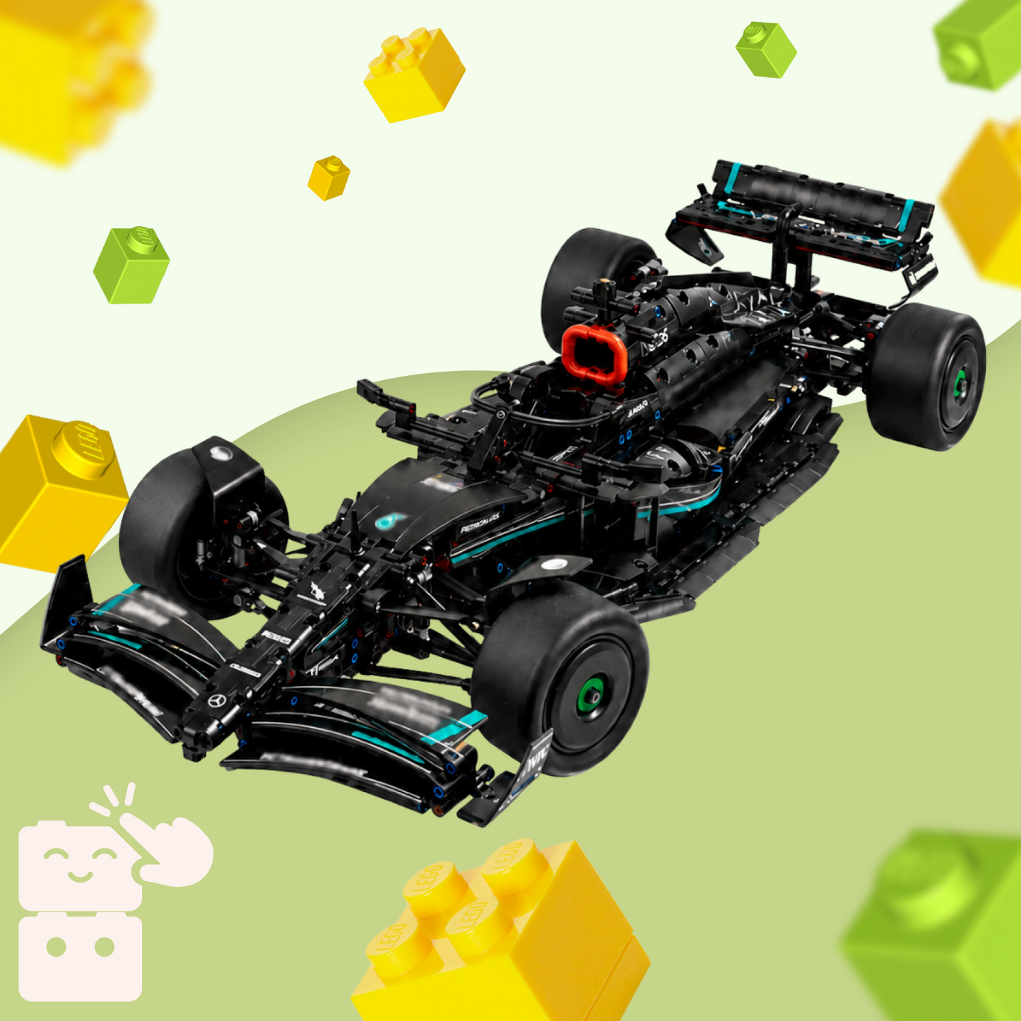Mercedes-AMG W14 - Fórmula 1 (1642 peças)