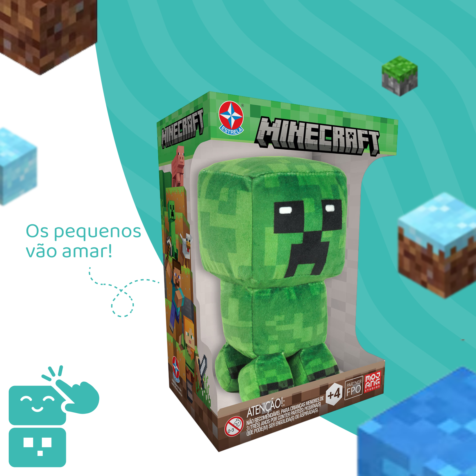 Pelúcia - Creeper Minecraft - A minha loja