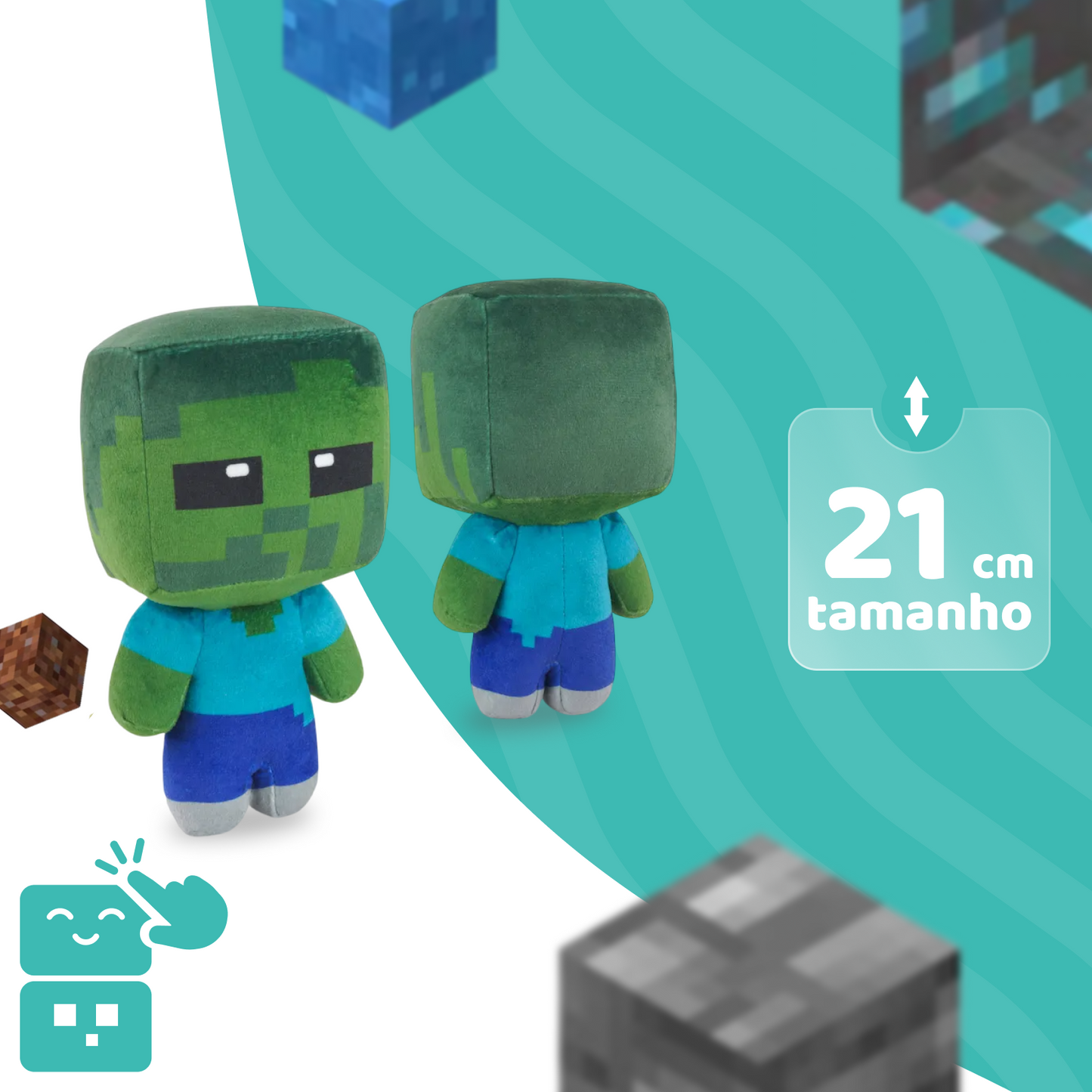 Pelúcia - Zombie Minecraft - A minha loja