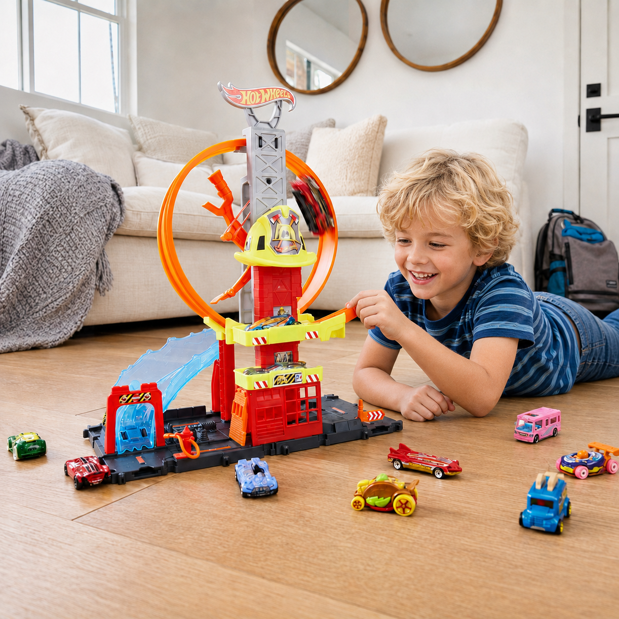 Pista Hot Wheels City Quartel Dos Bombeiros - Imagem 10