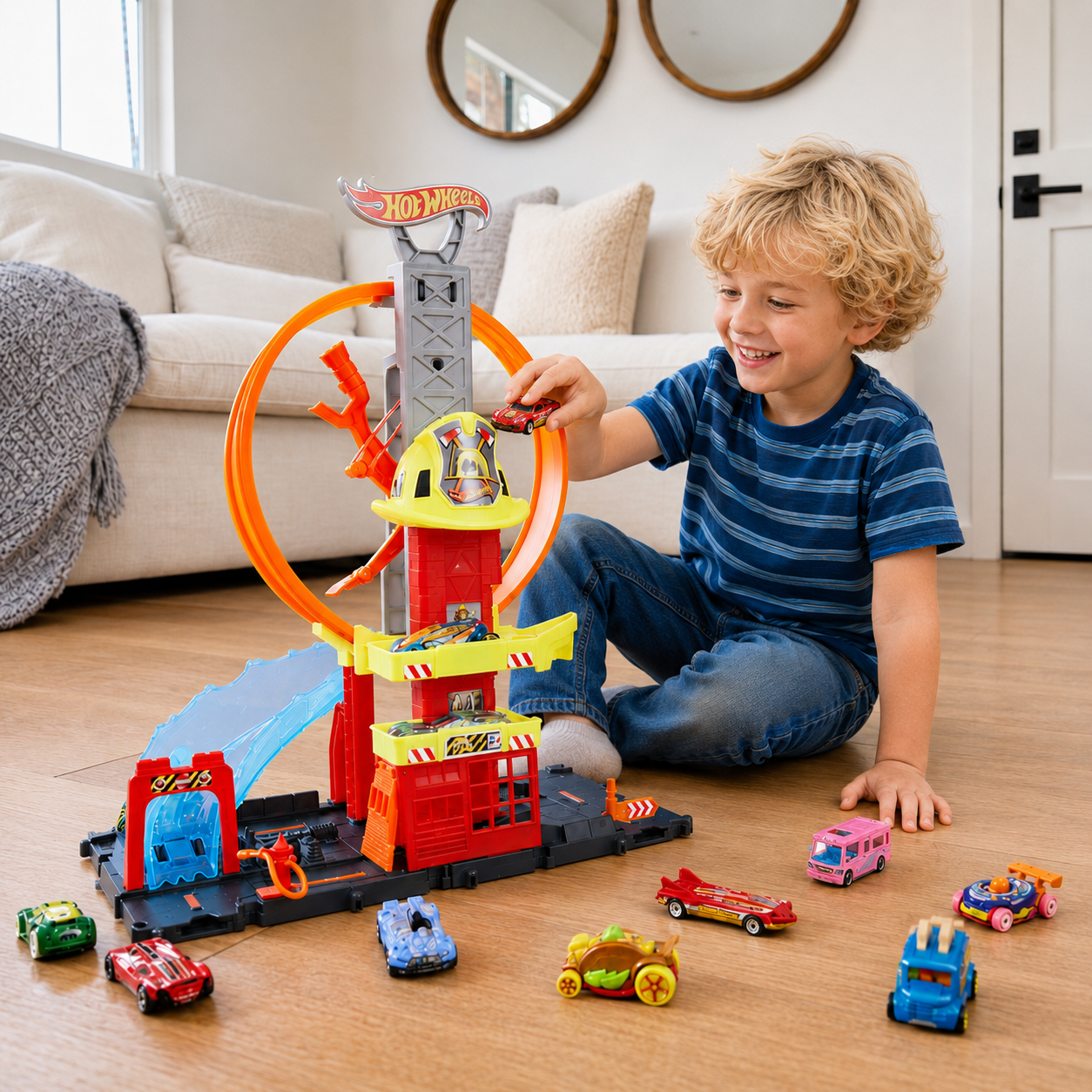 Pista Hot Wheels City Quartel Dos Bombeiros - Imagem 11