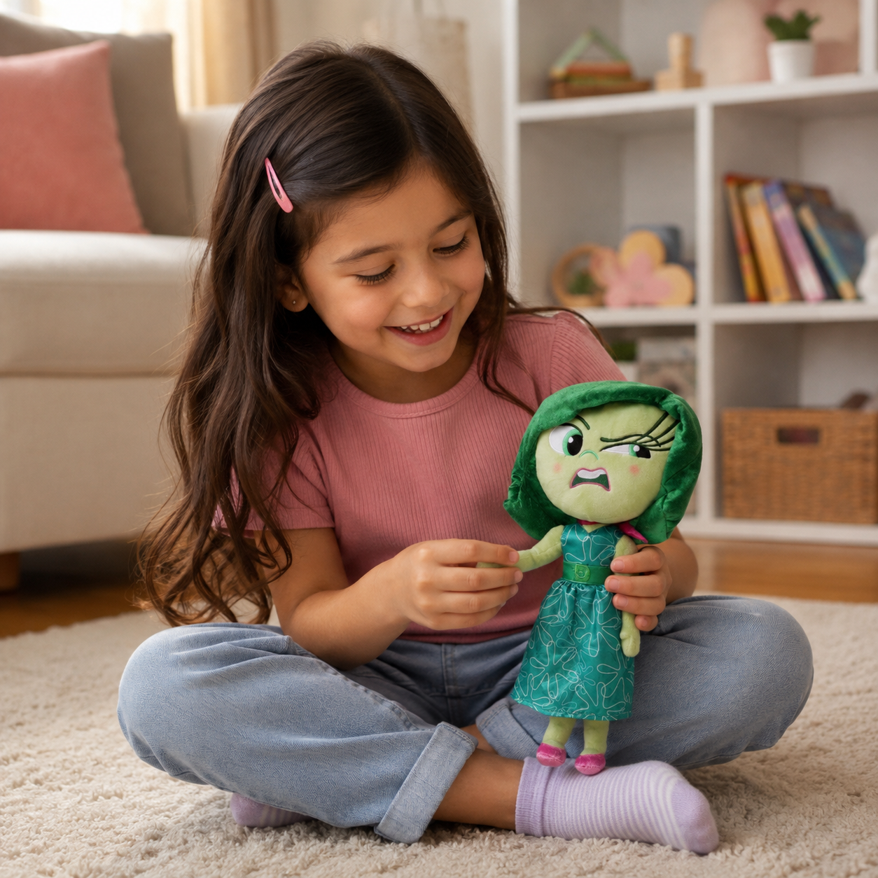 Disney Pelúcia Divertida Mente 2 - Nojinho 25cm - Imagem 5