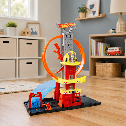 Pista Hot Wheels City Quartel Dos Bombeiros - Imagem 12