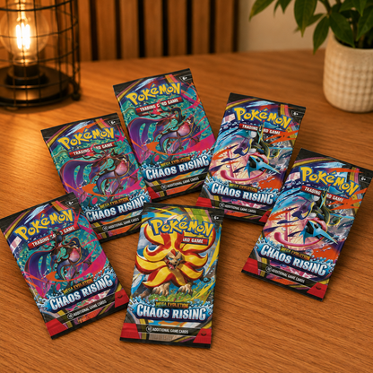 Caixa Pokémon TCG Mega Evolution Chaos Rising Asmodee - Imagem 6