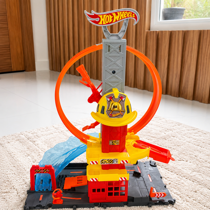 Pista Hot Wheels City Quartel Dos Bombeiros - Imagem 13