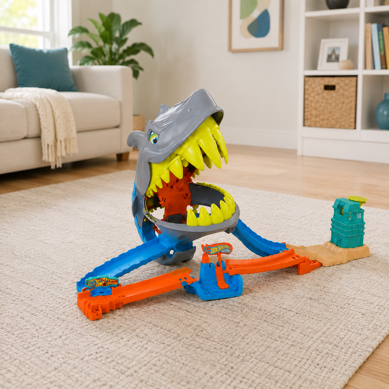 Kit Pista Hot Wheels City Tubarão Mattel - Imagem 13