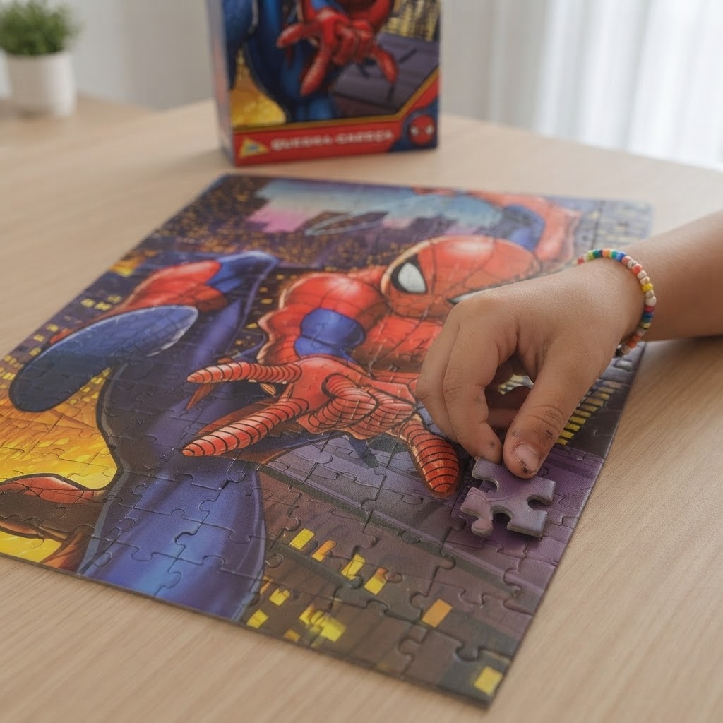 Quebra-Cabeça Cartonado Homem-Aranha 200 Peças Toyster - Ambientada 03