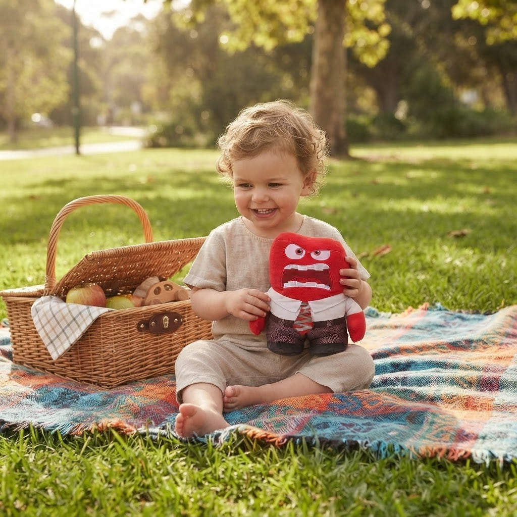 Fun Disney Pelúcia Divertida Mente 2 - Raiva 25cm - Picnic no Parque