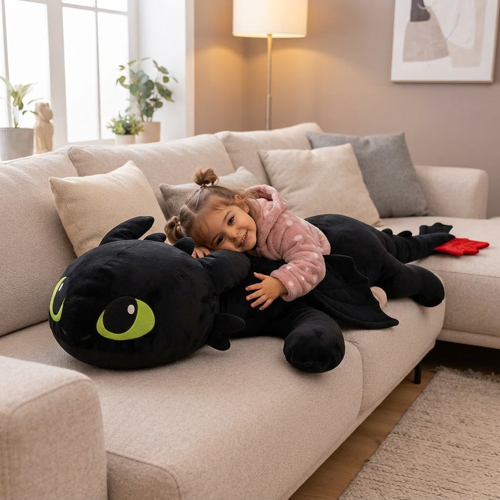 Pelúcia Banguela Gigante 110cm Fúria da Noite - Ambientada 06