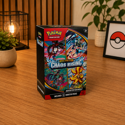 Caixa Pokémon TCG Mega Evolution Chaos Rising - ambientada_08.png