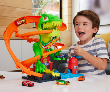 Hot Wheels - T. Rex Vs Fire Station