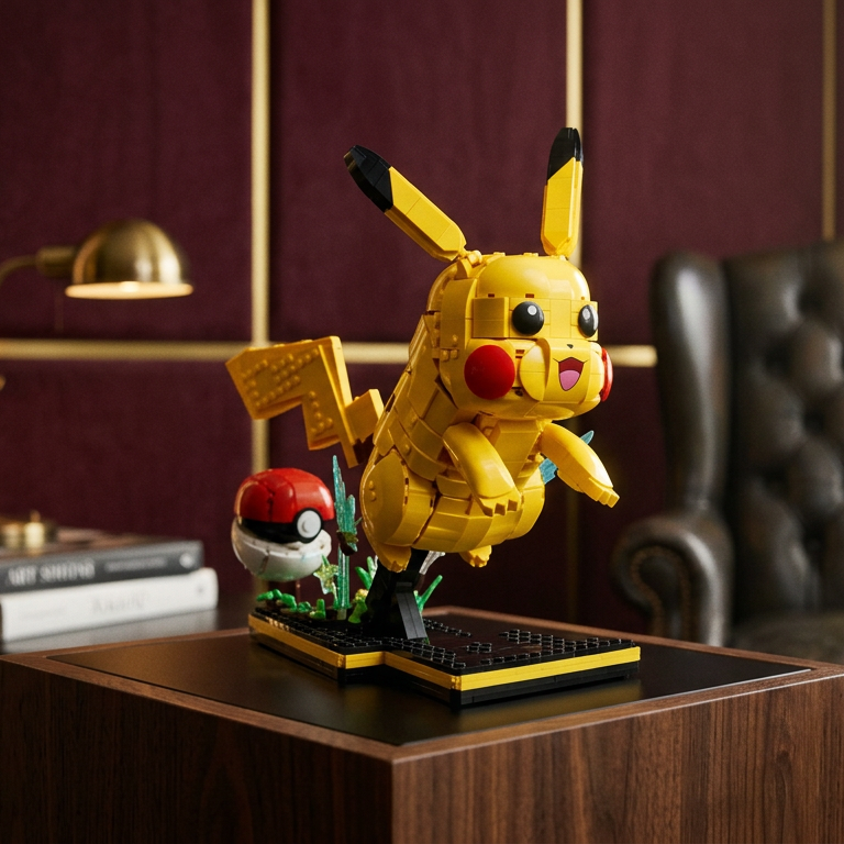 Pokémon - Pikachu e Pokebola (2050 peças) - imagem desc 4