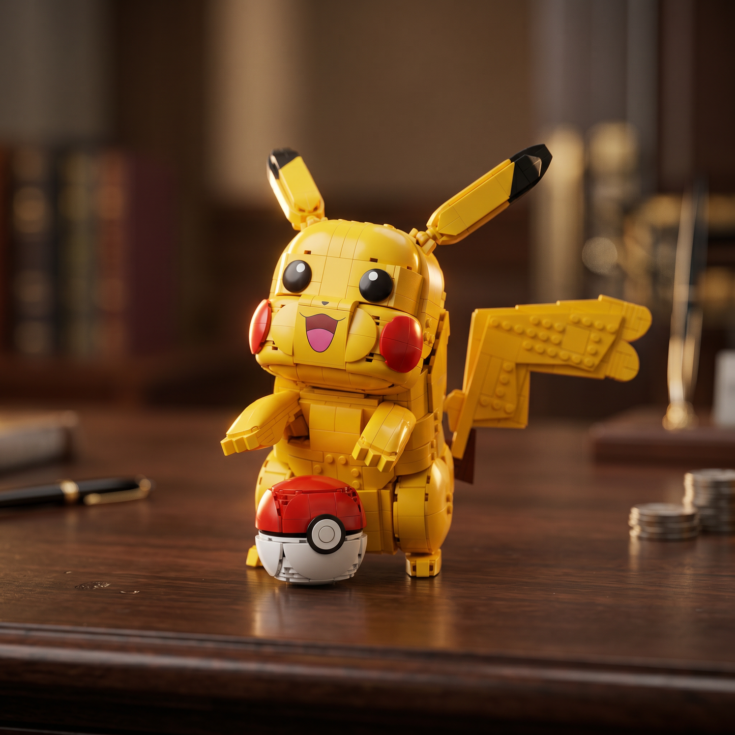 Pokémon - Pikachu e Pokebola (2050 peças)