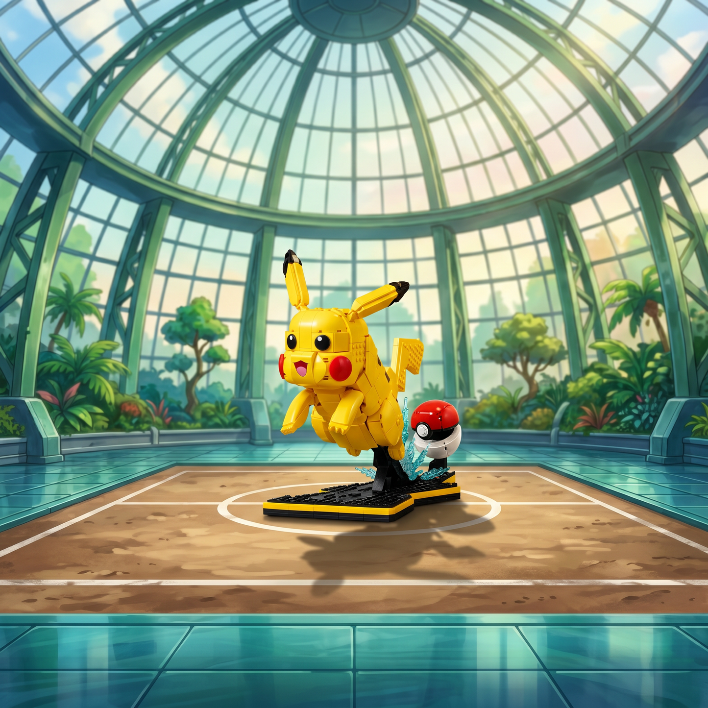 Pokémon - Pikachu e Pokebola (2050 peças)
