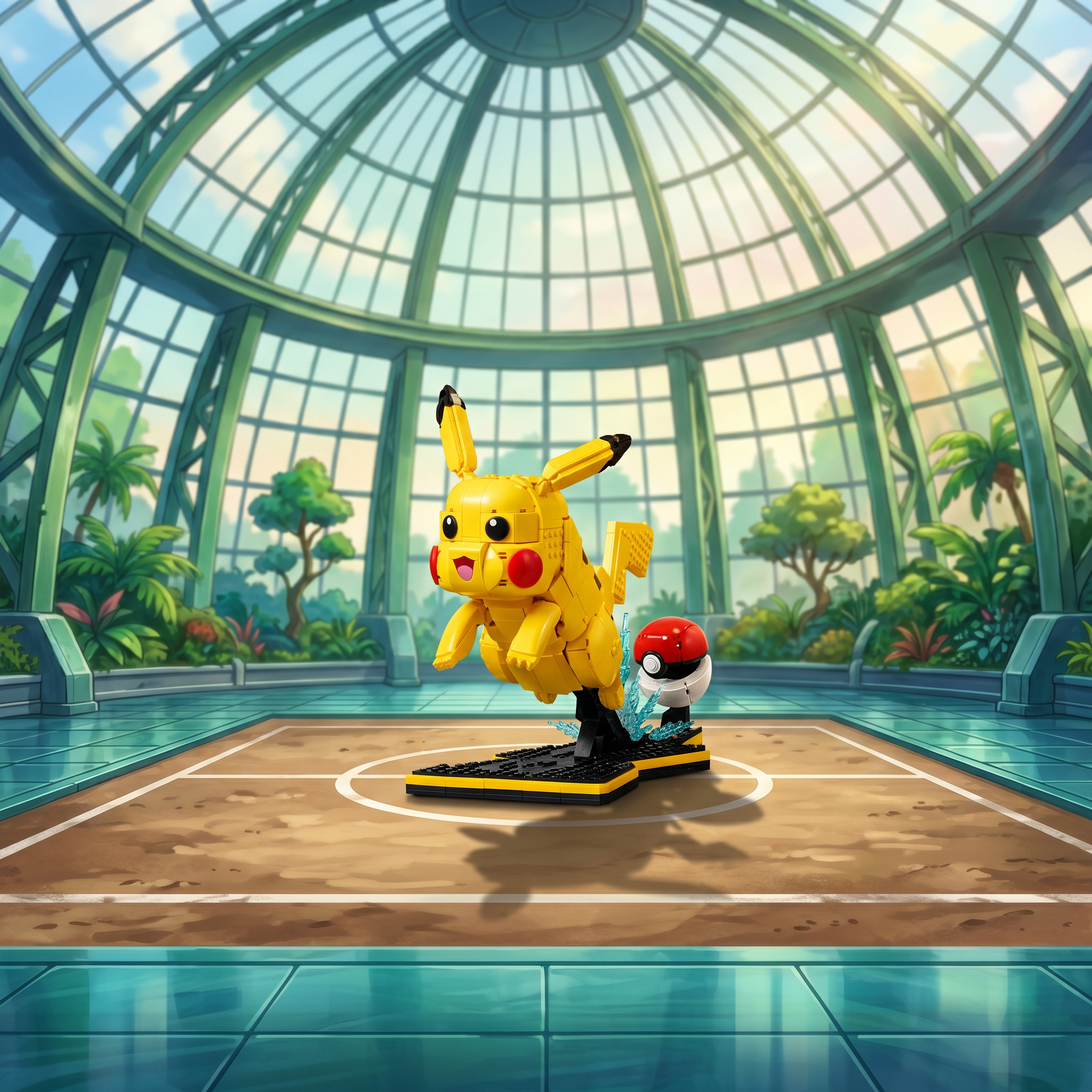 Pokémon - Pikachu e Pokebola (2050 peças)