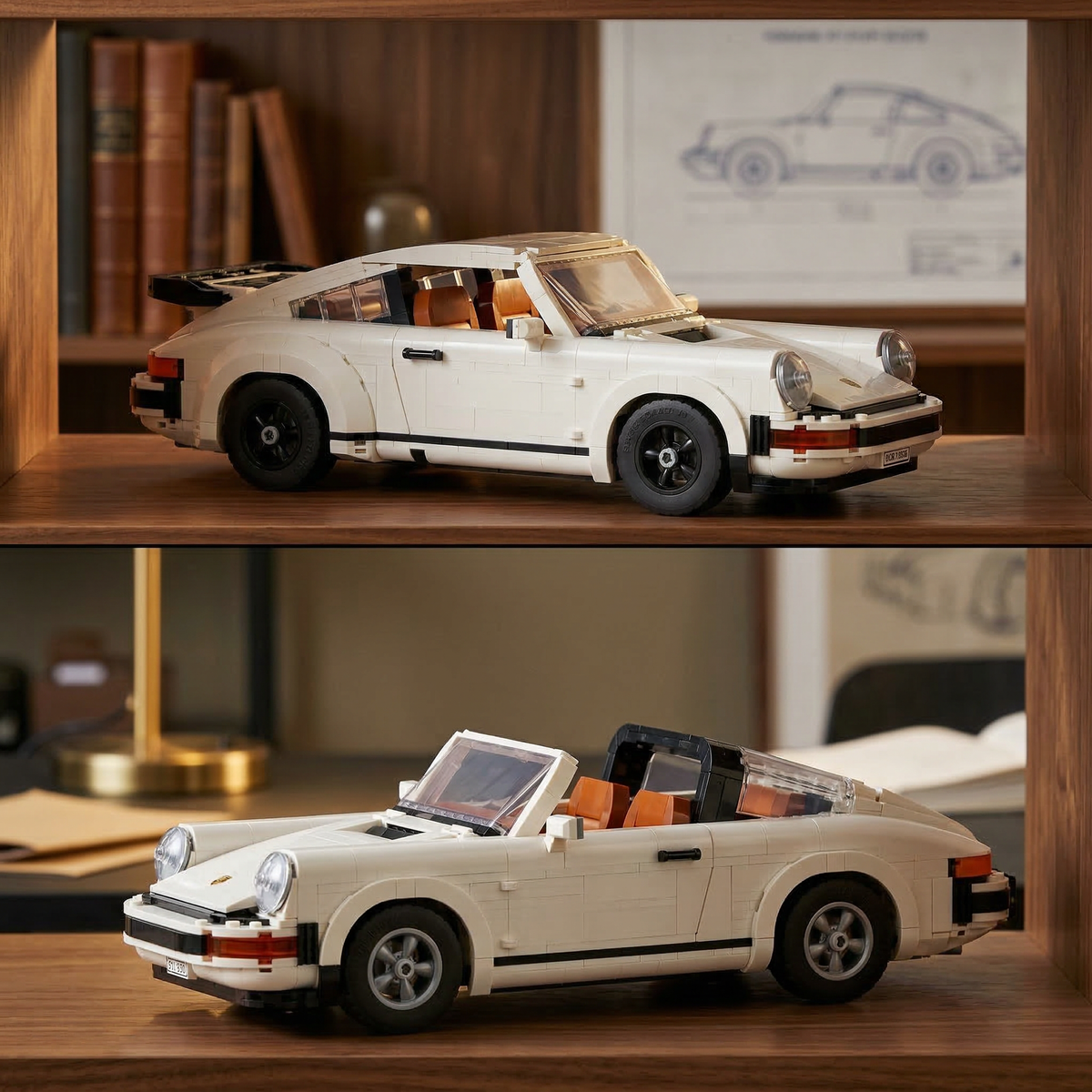 Carro Conversível 911 Turbo ou Targa (1458 peças)