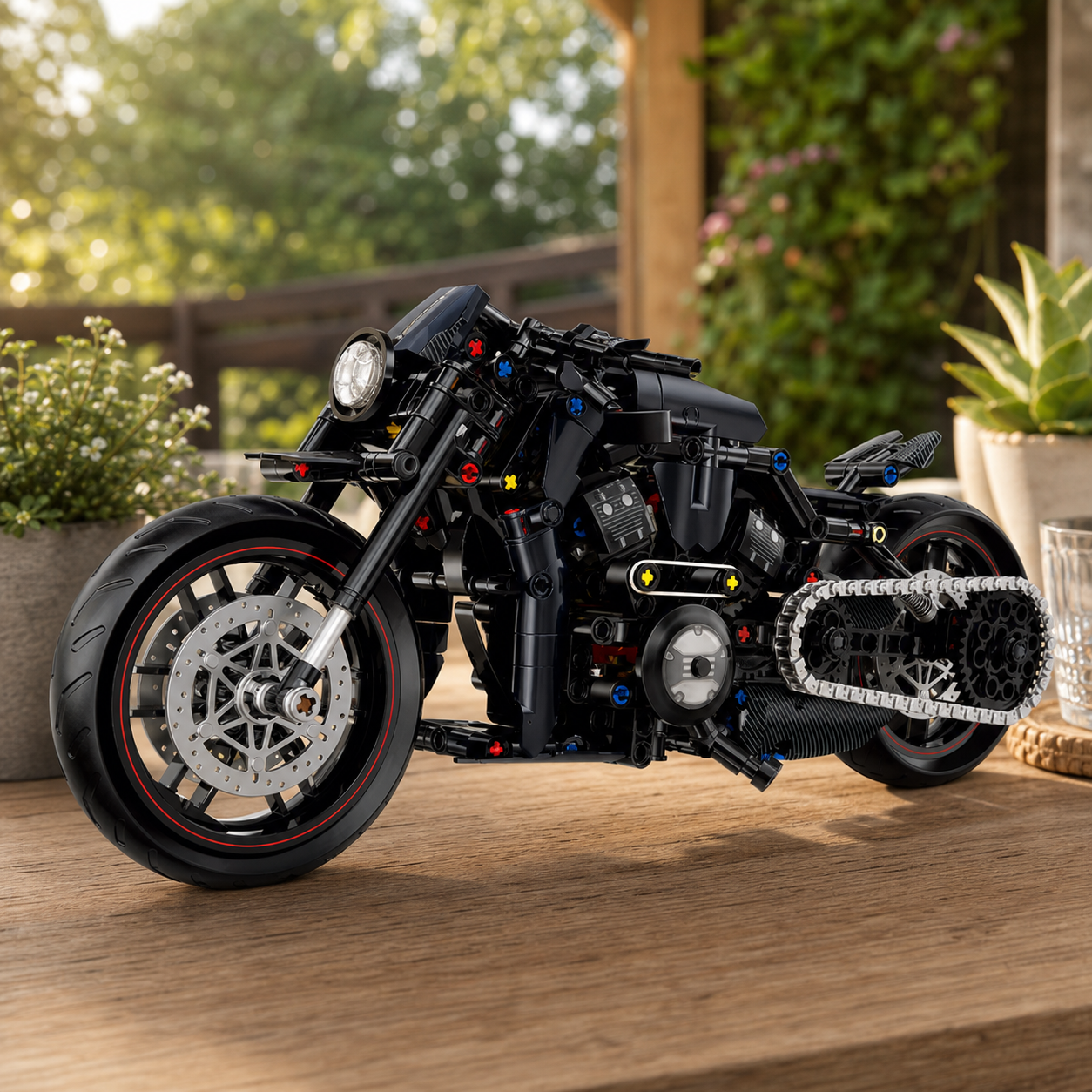 Harley Davidson Black Rod (562 peças) - imagem 5
