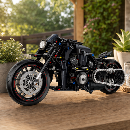 Harley Davidson Black Rod (562 peças) - imagem 5