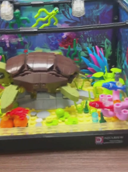 Aquário Iluminado: Tartaruga (753 peças)
